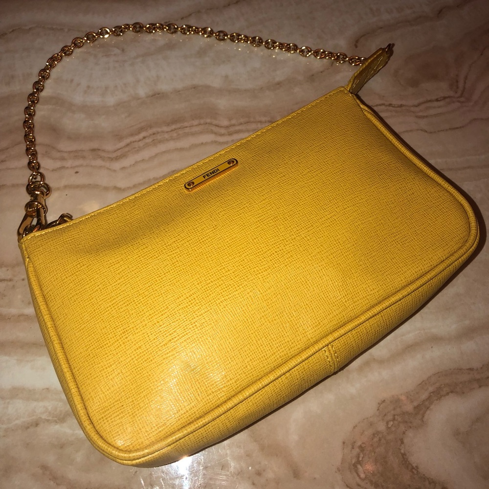 FENDI Yellow Purse